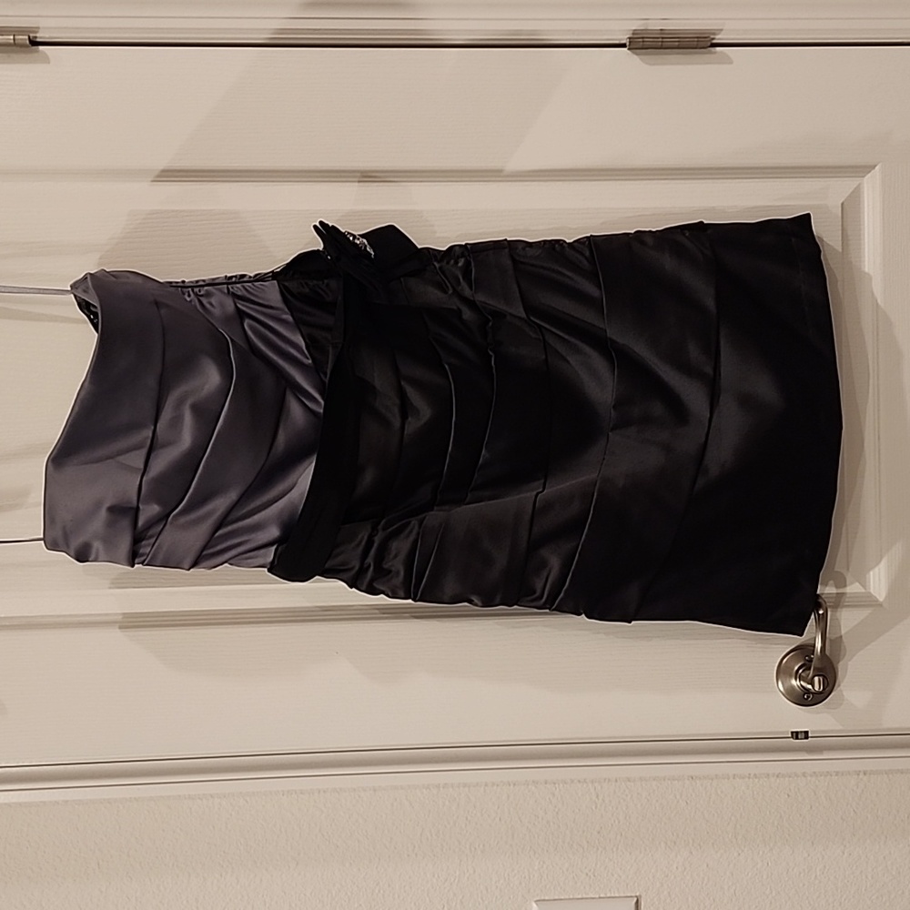 White house black market Black and grey formal dress
